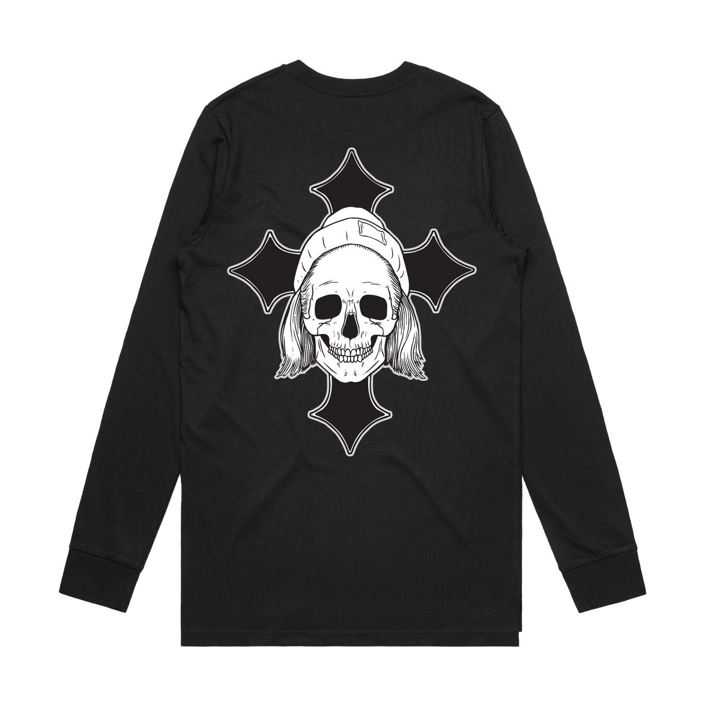 Skull Logo Long Sleeve Black